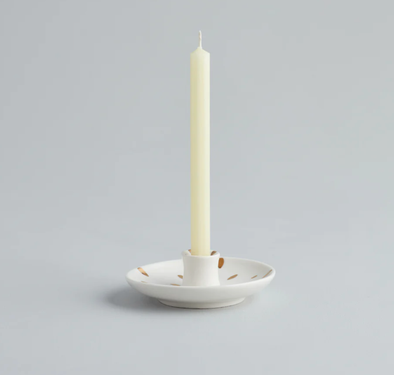 Mini Candle Holder with Gold Flecks