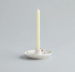 Mini Candle Holder with Gold Flecks